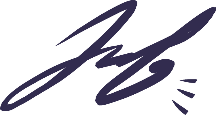 The artist's signature mark: JRF